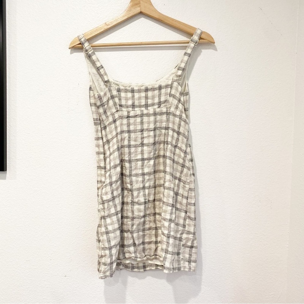 Urban Outfitters Women's Winona White Plaid Mini Dress sz S - Picture 7 of 8